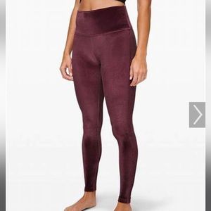 Lululemon Wunder Under HR velvet tights